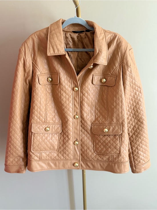 G by Giuliana Jackets & Blazers - G by Giuliana Quilted Utility Jacket in Tan